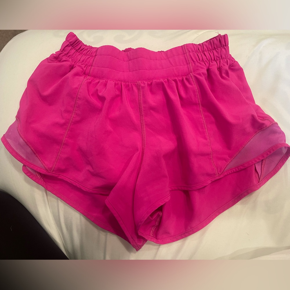 Lululemon Hotty Hot Sonic Pink Shorts